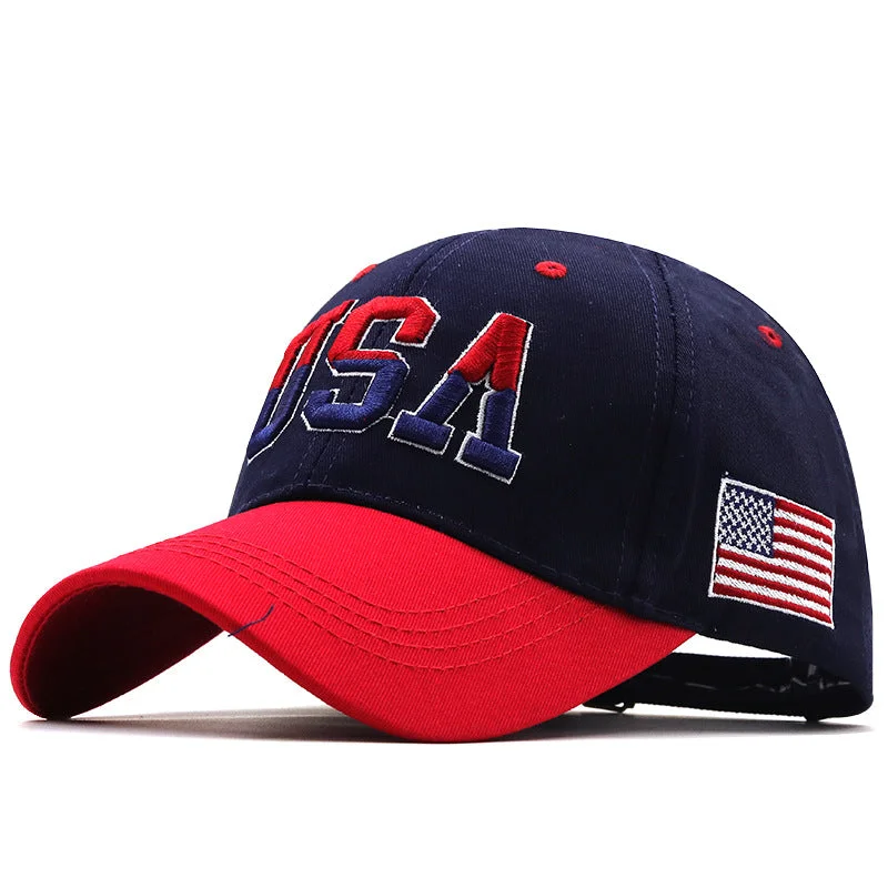 baseball hat pride -  Patriotic USA Flag Baseball Cap - Fushia