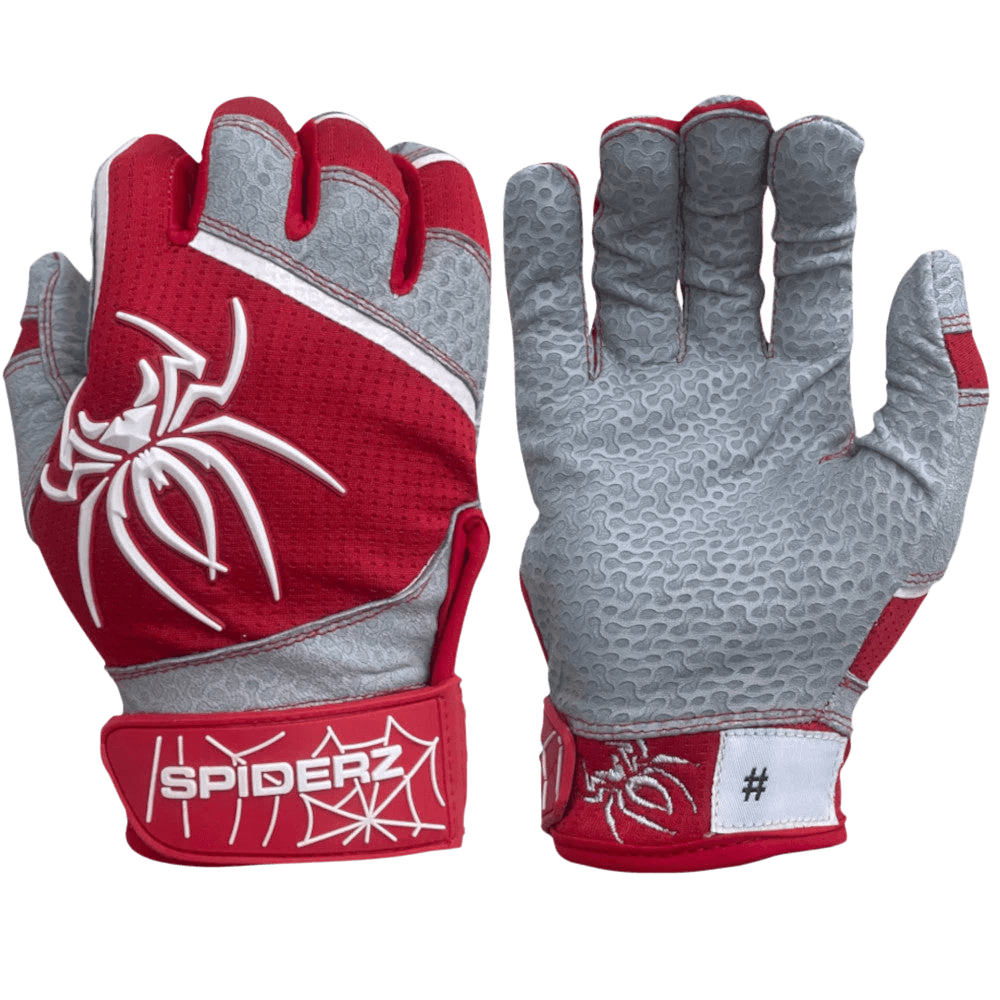 deployment gloves -  2022 Spiderz PRO Model Batting Gloves: Red/White