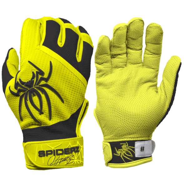 multi-tool gloves -  2023 Spiderz PRO Batting Gloves - Oneil Cruz Signature Series #2 Yellow/Black