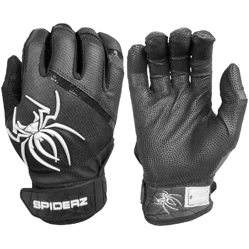 non-slip fishing gloves -  2023 Spiderz Pro Model Batting Gloves: Black/White