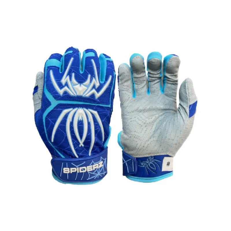 breathable ski gloves -  2024 Spiderz ENDITE Batting Gloves: Royal Blue/Columbia/White