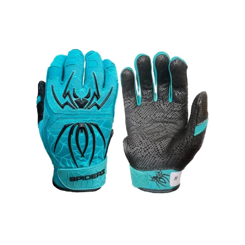 padded climbing gloves -  2024 Spiderz ENDITE Batting Gloves: Teal / Black