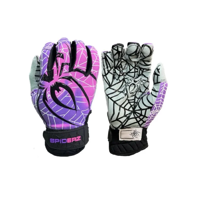 padded ski gloves -  2024 Spiderz LITE Batting Gloves: Thermal Purple / Pink / Black