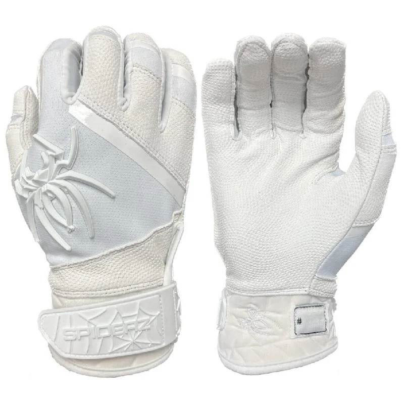 durable fishing gloves -  2024 Spiderz PRO Premier Edition Batting Gloves: Whiteout