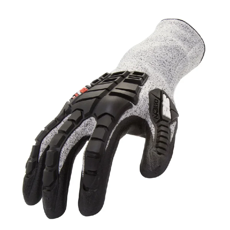 light cycling gloves -  212 Performance AXIMPC3-06-010 AX360 Impact Cut Resistant Gloves (EN Level 3, ANSI A2), Large Black;White