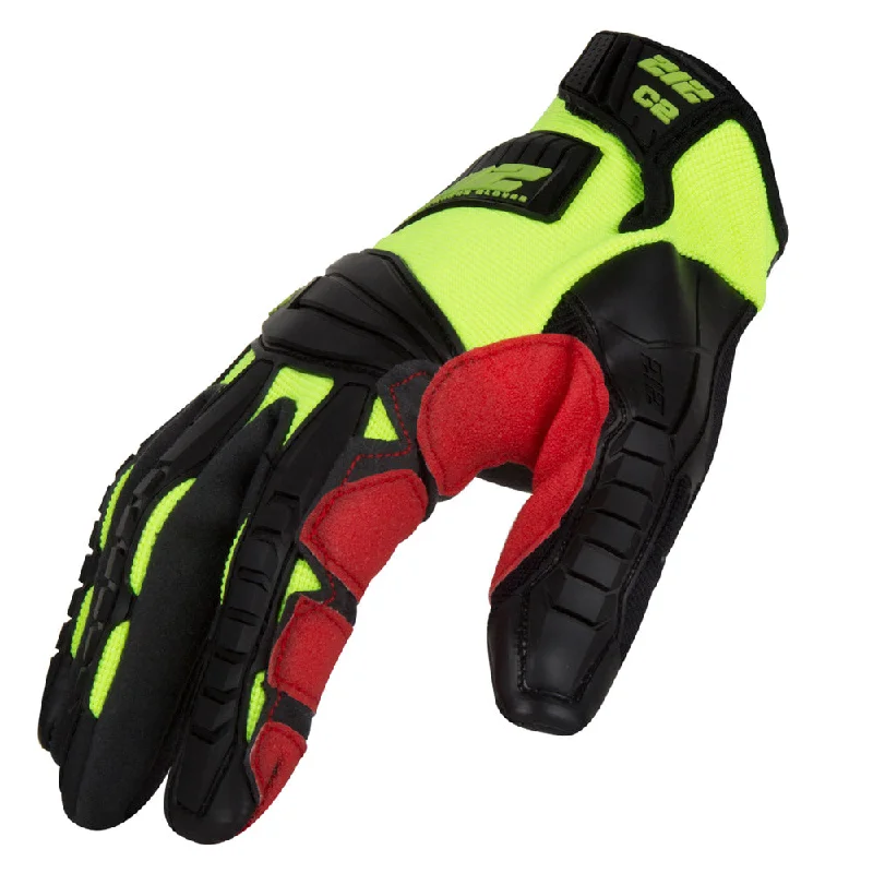 flexible work gloves -  212 Performance IMPC2-88-012 Impact Cut 2 Super HiViz XXL Gloves