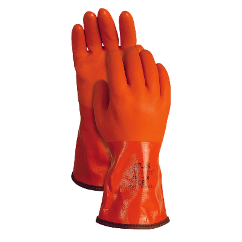 breathable kids gloves -  Atlas Unisex Indoor/Outdoor PVC Coated Work Gloves Orange M 1 pair (Pack of 12)