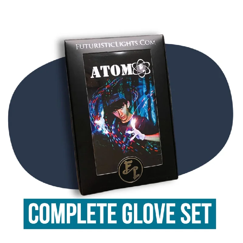 non-slip hiking gloves -  Atom Motion Reactive LED Light Gloves (Frosted Bulb)