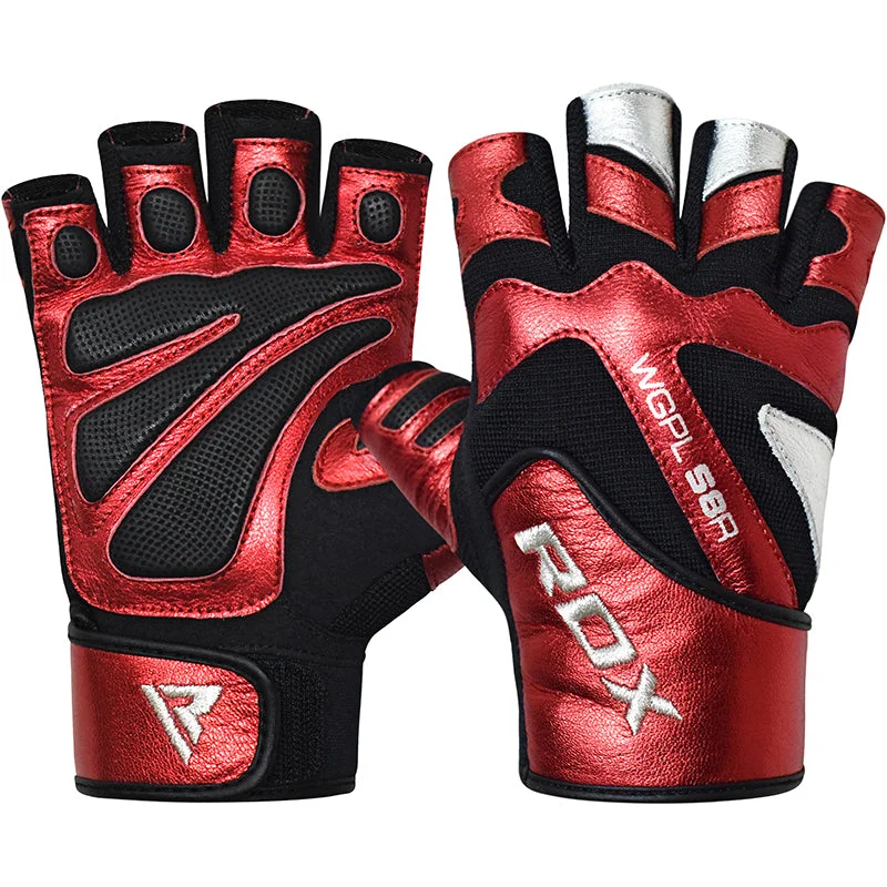 flexible driving gloves -  RDX S8 Bold Leather Gym Gloves