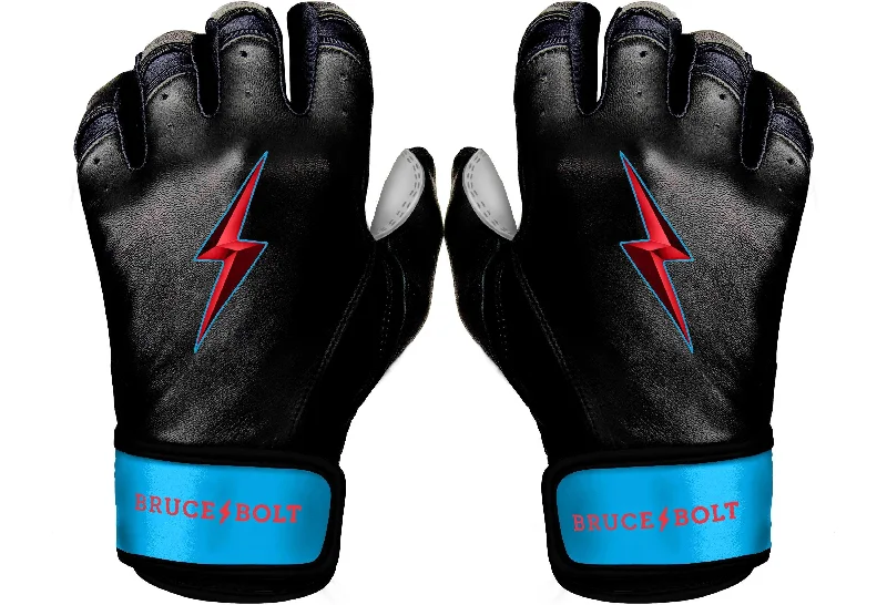 flexible tactical gloves -  Bruce Bolt PREMIUM PRO BRINSON Series Short Cuff Batting Gloves: Black