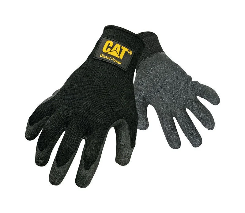 flexible kids gloves -  Caterpillar Men's Indoor/Outdoor Latex Dipped Work Gloves Black XL 1 pair (Pack of 12)