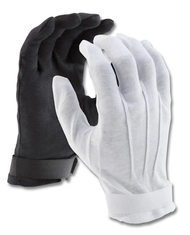 non-slip men’s gloves -  COTTON GLOVES HOOK & LOOP WITH VELCRO CLOSURE