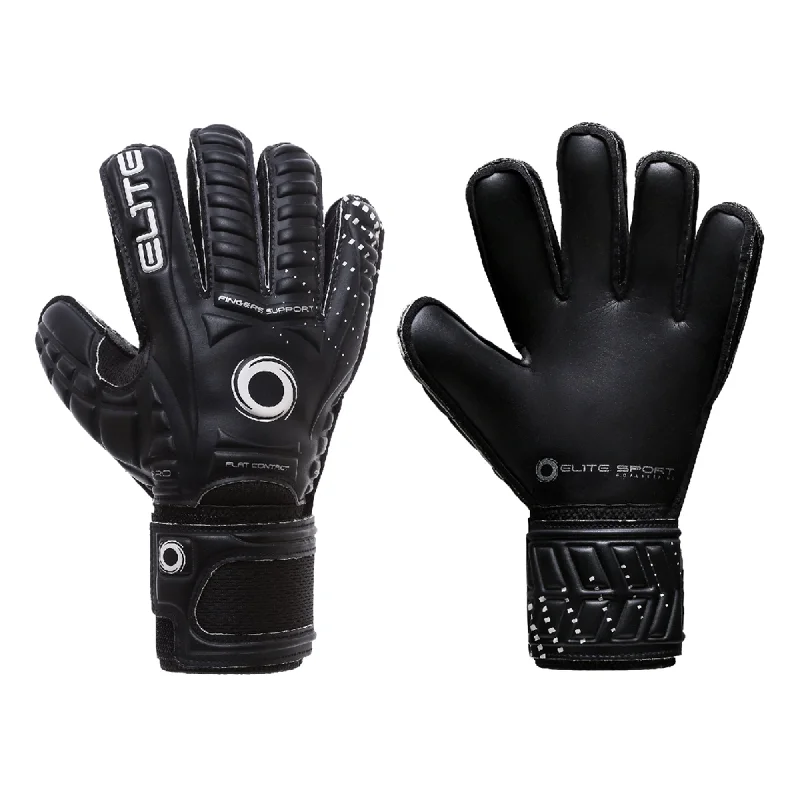 durable hiking gloves -  Elite Warrior Black 2024-2025 Goalkeeper Gloves