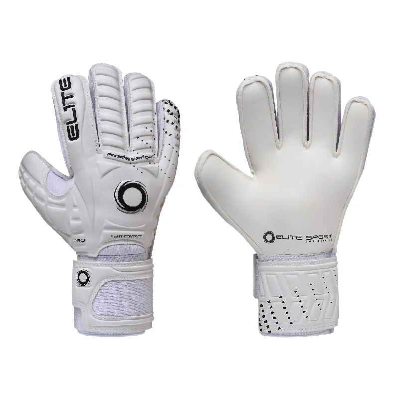 non-slip driving gloves -  Elite Warrior White 2024-2025 Goalkeeper Gloves