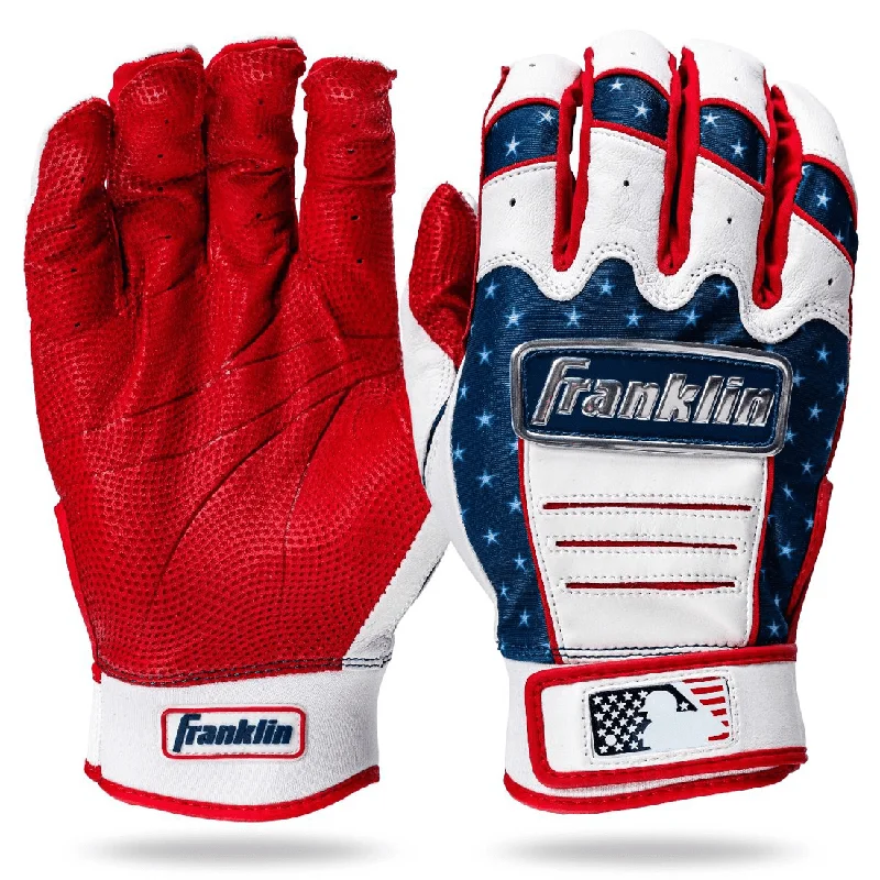 non-slip women’s gloves -  Franklin CFX Pro Jewel Event Fourth of July Batting Gloves: 21651F