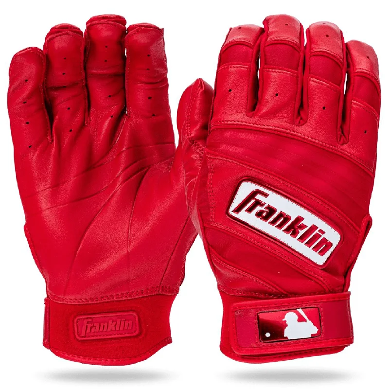 padded gardening gloves -  Franklin Natural II Hi-Lite Red Batting Gloves: 20620F