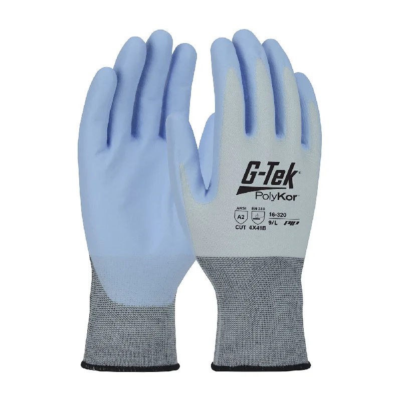 breathable driving gloves -  G-Tek PolyKor X7 16-320 Seamless Knit  Blended with NeoFoam Touchscreen Compatible Safety Glove(One Dozen)