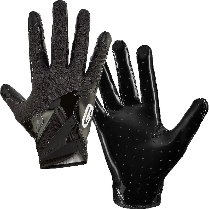 breathable gardening gloves -  Grip Boost Solid Black Stealth 6.0 Boost Plus Football Gloves