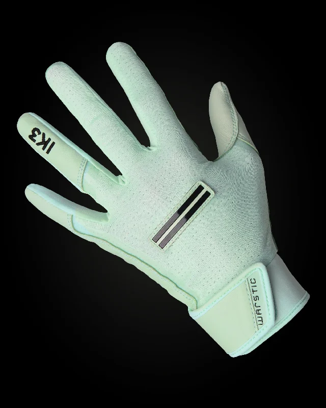 flexible cleaning gloves -  IK3 PRO SHORT CUFF BATTING GLOVES "MINT"