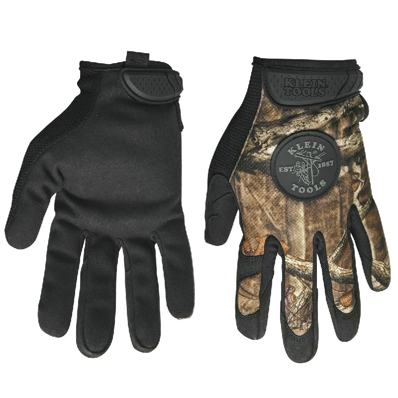 breathable summer gloves -  Klein 40209 Journeyman Camouflage Gloves, size L