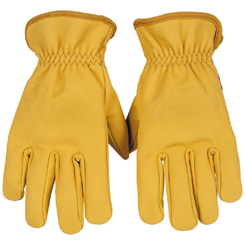 durable softball gloves -  Klein 60604 Cowhide Leather Gloves, Large