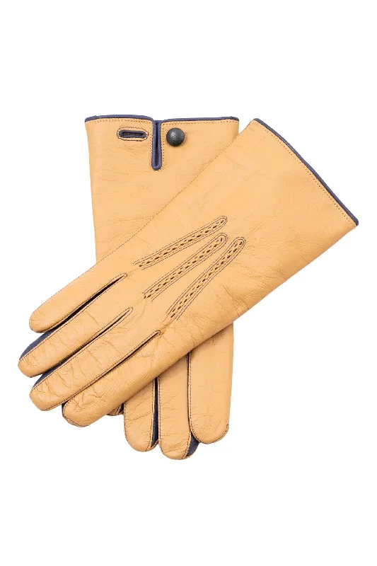 waterproof surgical gloves -  Light Tan Touchscreen Lamb Nappa Gloves