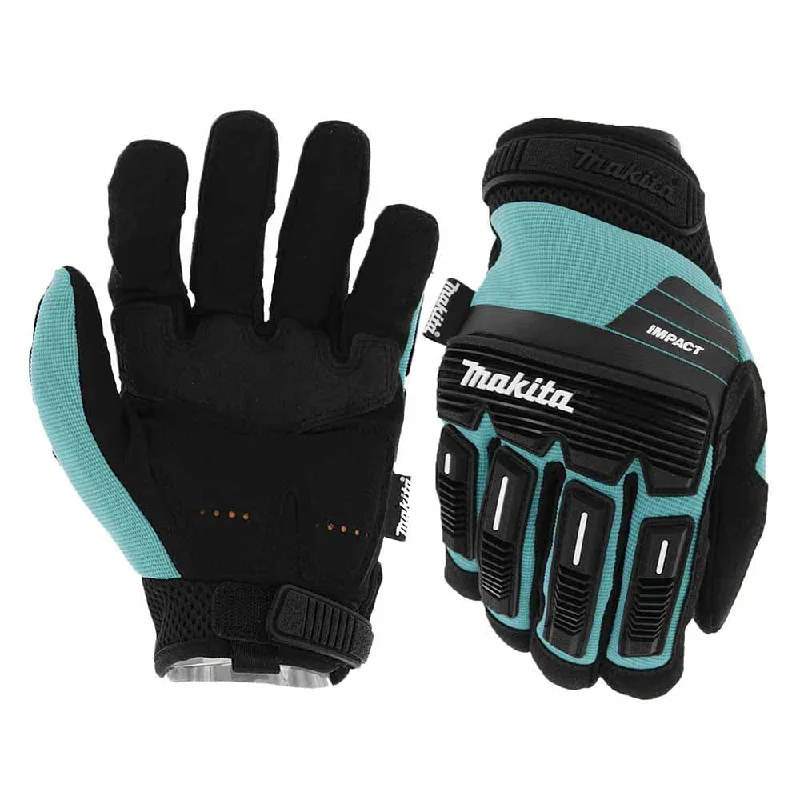 padded cycling gloves -  Makita T-04254 Advanced Impact Demolition Gloves (Large)