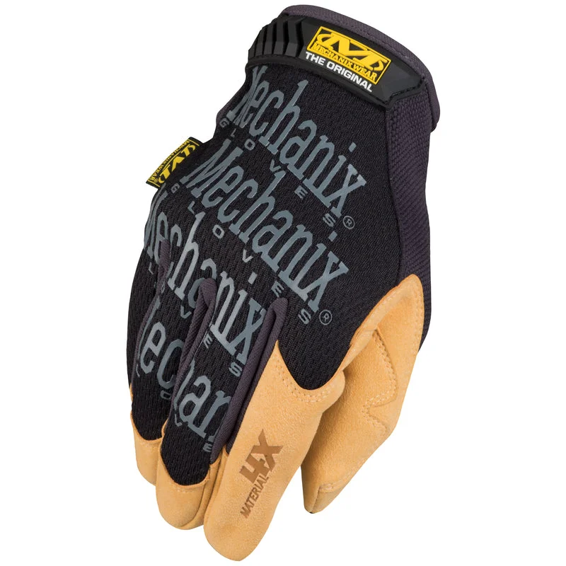 flexible fashion gloves -  Mechanix Wear Original Men's Abrasion Gloves Black/Tan L 1 pair