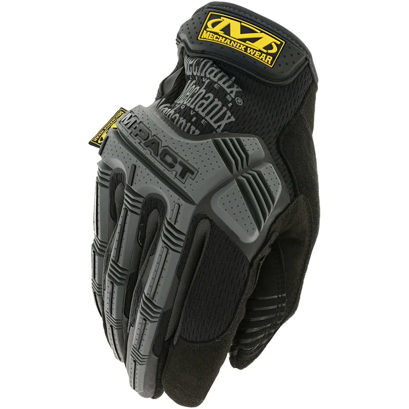 light gardening gloves -  Mechanix Wear M-Pact Men's Indoor/Outdoor Impact Gloves Black/Gray XL 1 pair