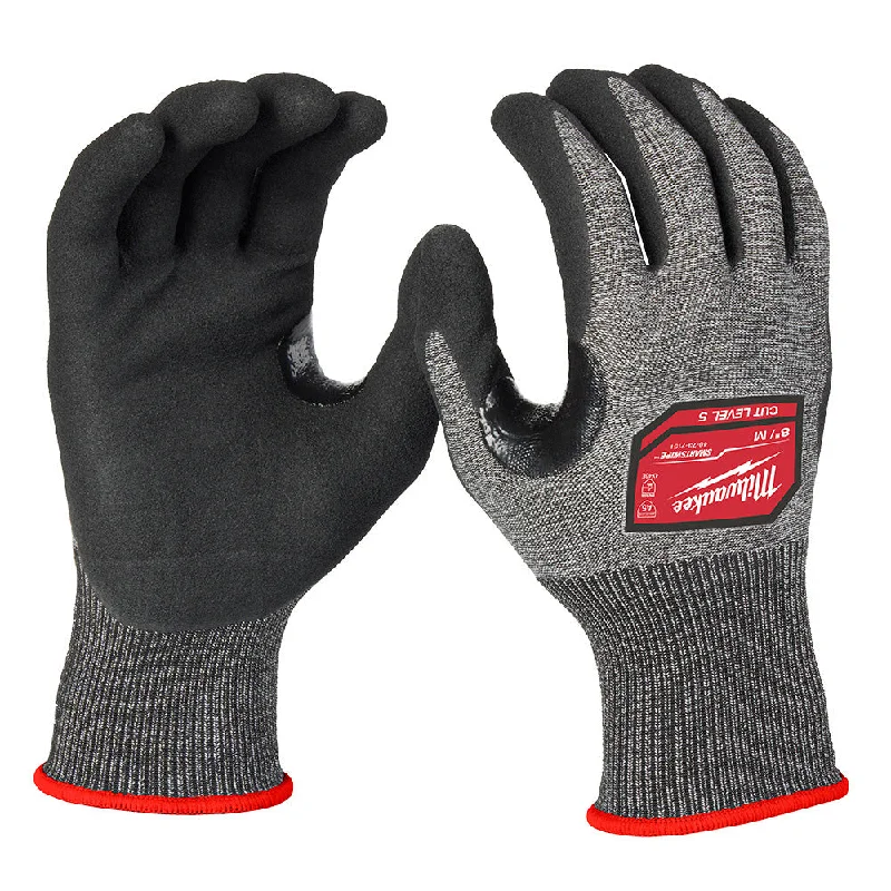 flexible tennis gloves -  Milwaukee 48-73-7151E Cut Level 5 High-Dexterity Nitrile Dipped Gloves - M (Pack of 144)