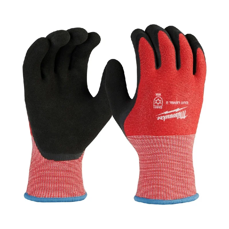 breathable snowboard gloves -  Milwaukee 48-73-7921B 12-Pack Cut Level 2 Winter Dipped Gloves - M