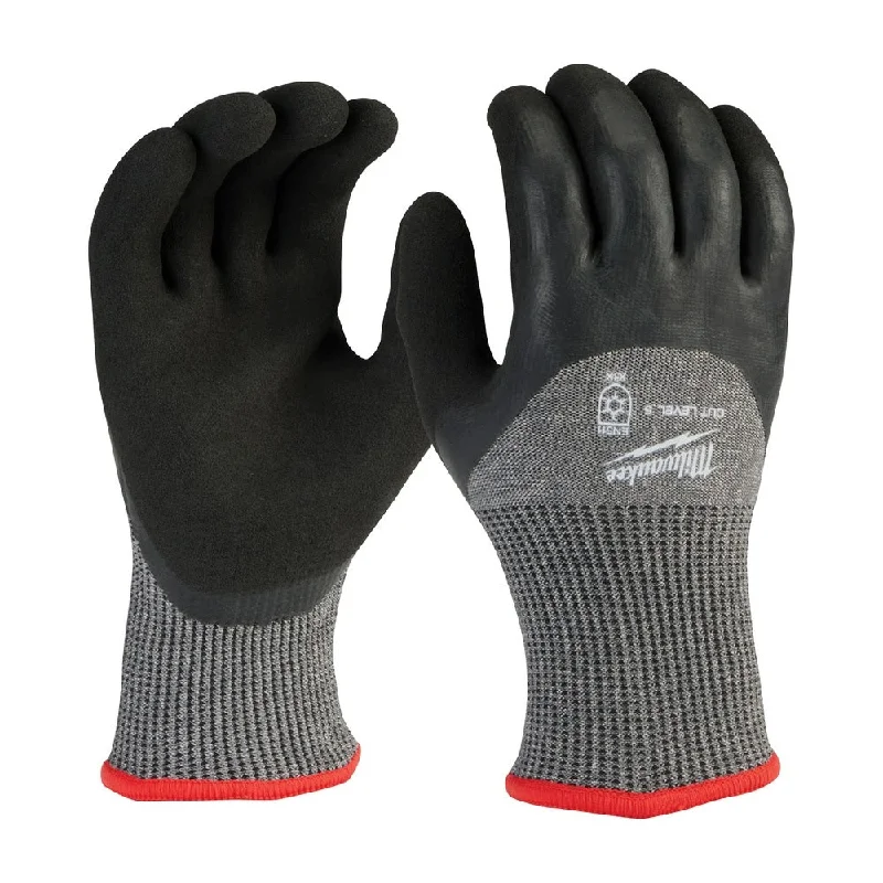 durable women’s gloves -  Milwaukee 48-73-7950 Cut Level 5 Winter Dipped Gloves - S