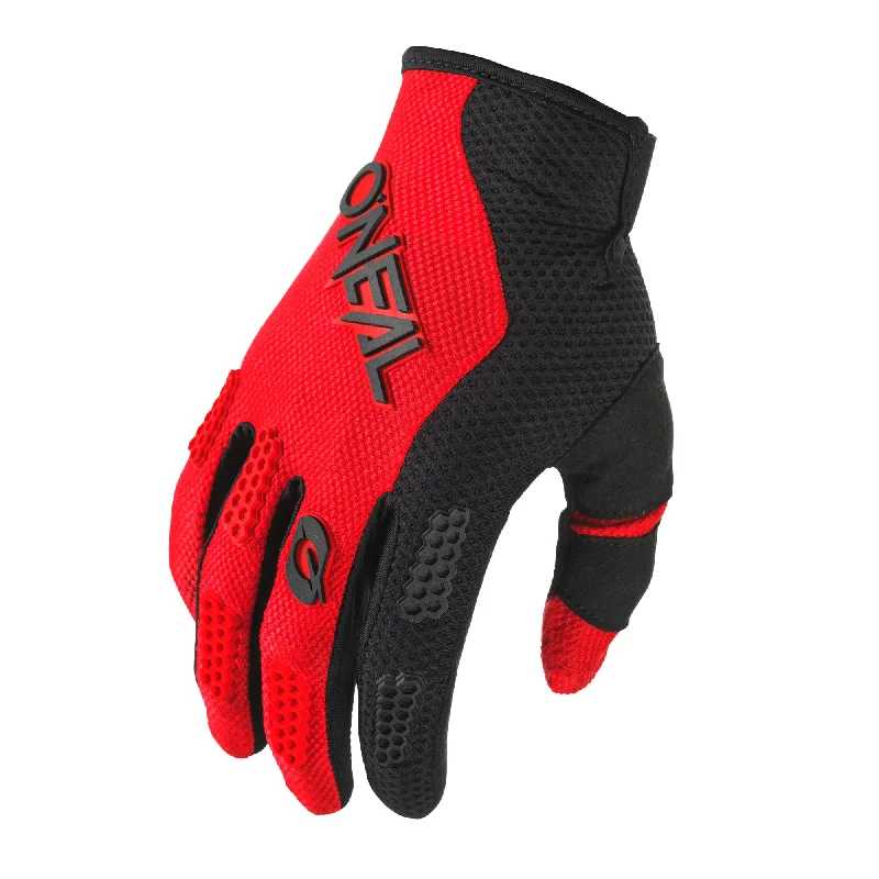 flexible hiking gloves -  O'NEAL Element Racewear V.4 Glove Black/Red