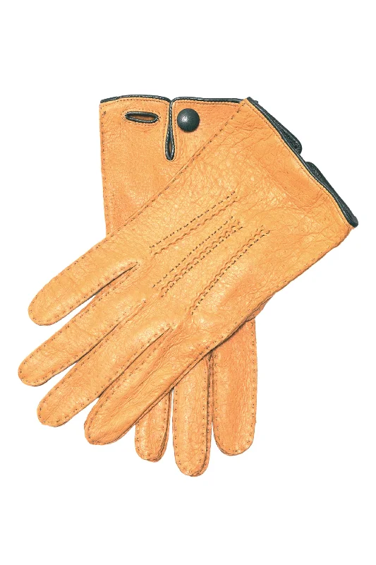 light women’s gloves -  Chamois Yellow Unlined Peccary Gloves