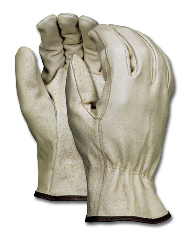 quick release gloves -  MCR Safety M Pigskin Driver Beige Gloves