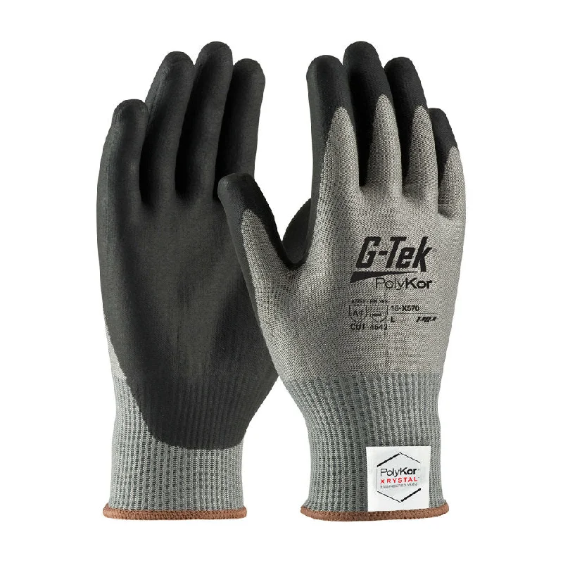 flexible fishing gloves -  PIP Industrial Products 16-X570/S G-Tek PolyKor Xrystal Cut Resistant Gloves Neofoam Coat, SM