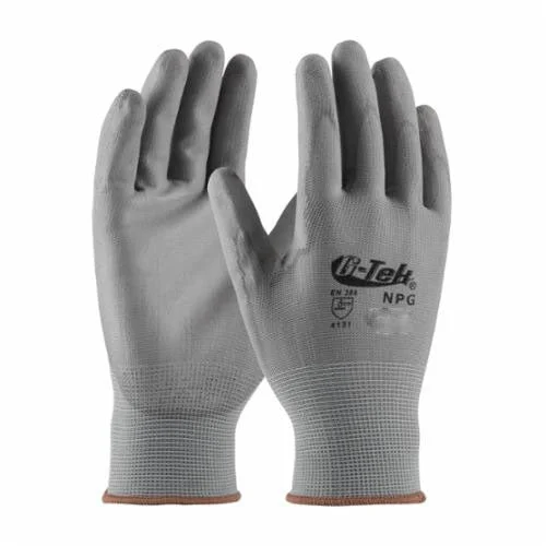 non-slip medical gloves -  PIP Industrial Products 33-GT125/M G-tek Touch 13 Gauge Gray Nitrile Palm Work Gloves, Medium