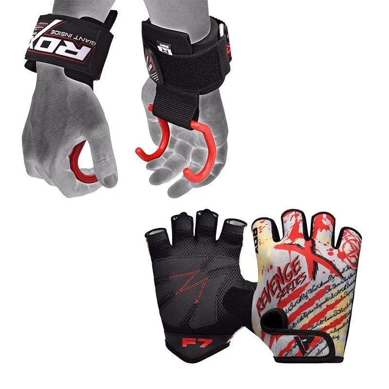 flexible golf gloves -  RDX F7 Gym Gloves with Gym Straps