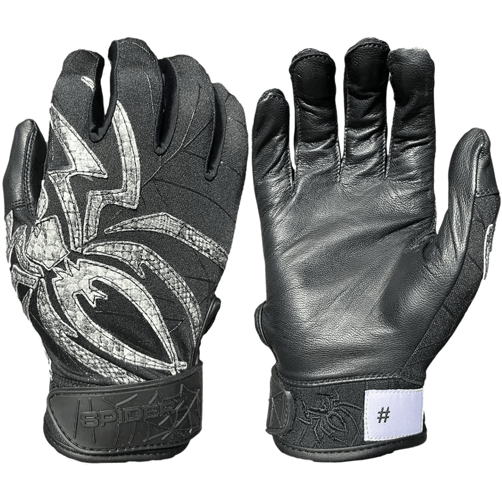 breathable climbing gloves -  Limited Edition Spiderz PRIZM Batting Gloves: Black Mamba