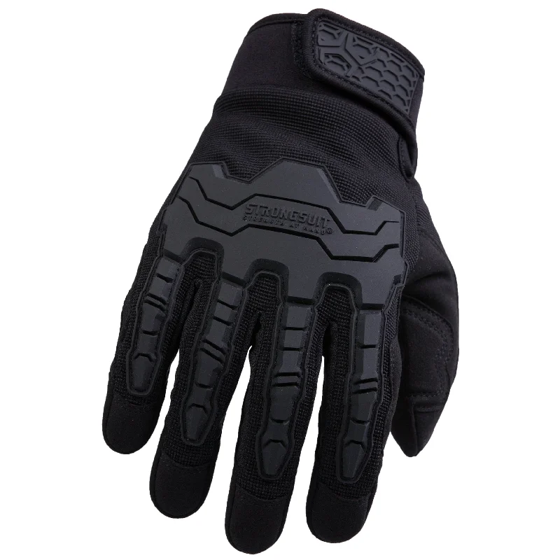 flexible cycling gloves -  Brawny Plus Gloves, Black, Large