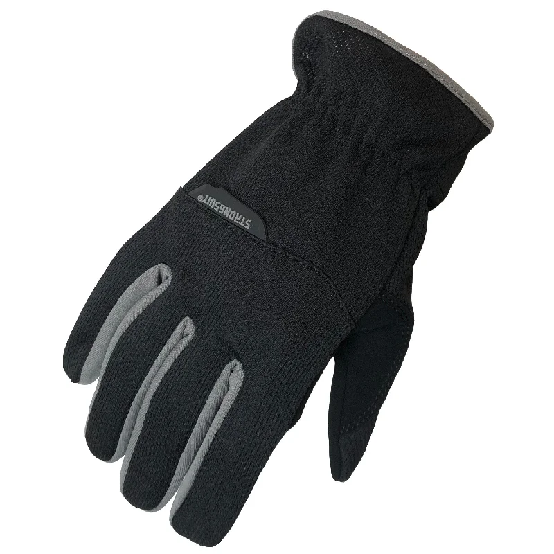 flexible softball gloves -  SlipOn Gloves, Black, Small