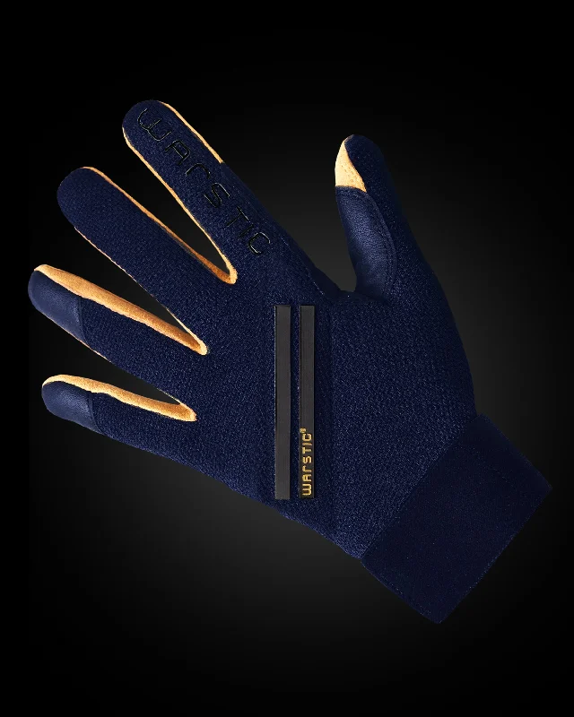 soft opera gloves -  WORKMAN3 BATTING GLOVES "NAVY"