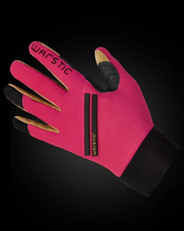 non-slip motorcycle gloves -  WORKMAN3 BATTING GLOVES "BATTLE PINK"