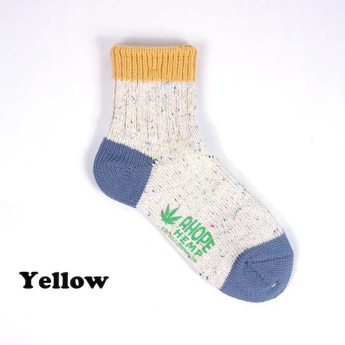 sock styles crew -  A Hope Hemp Socks (HSX-010) - Yellow