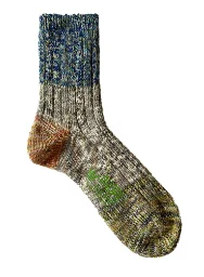 sock pairs ankle -  A Hope Hemp Socks - HSX-283 (Blue Green)