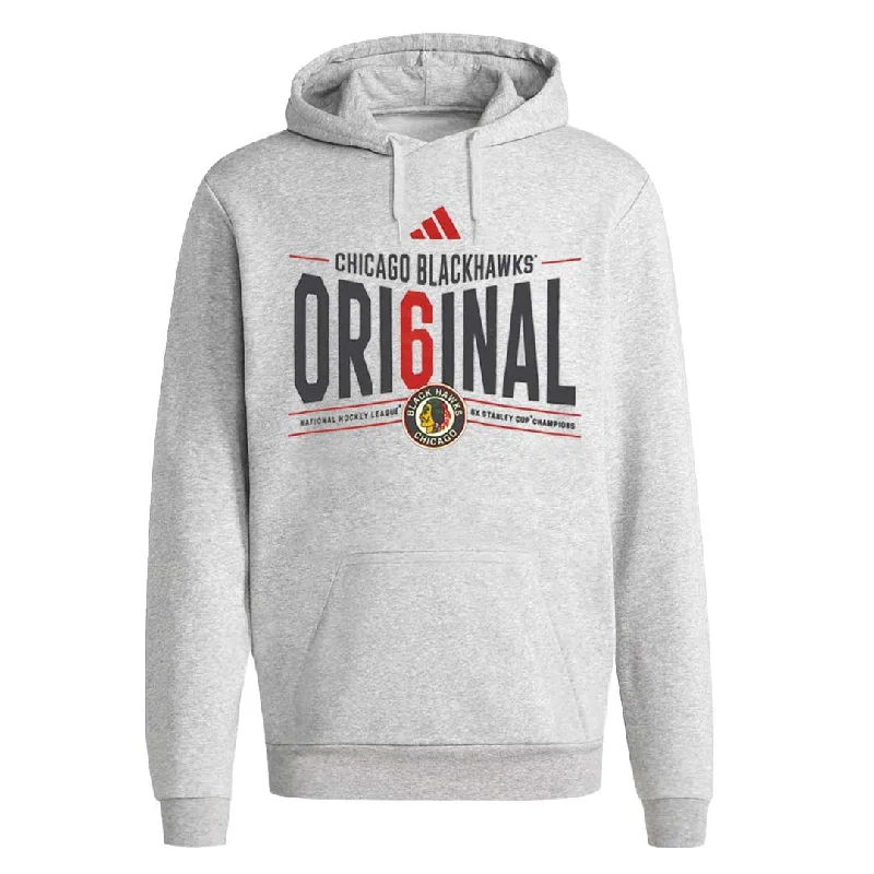 sock selection compression -  adidas - Men's Blackhawks Original Hoodie (GA4877)