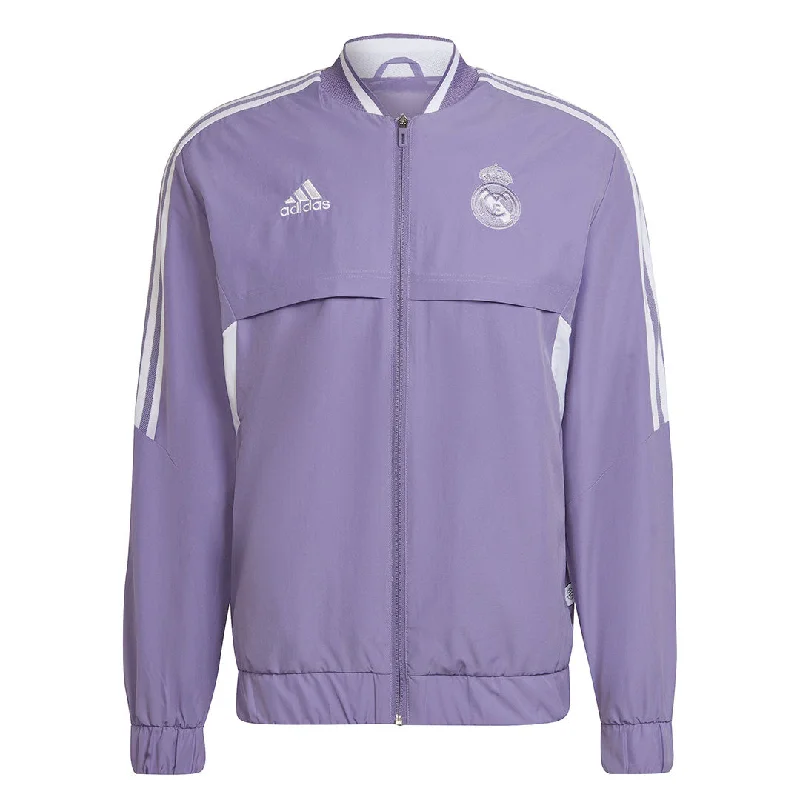 sock benefits crew -  adidas - Men's Real Madrid 22/23 Anthem Jacket (HA2527)