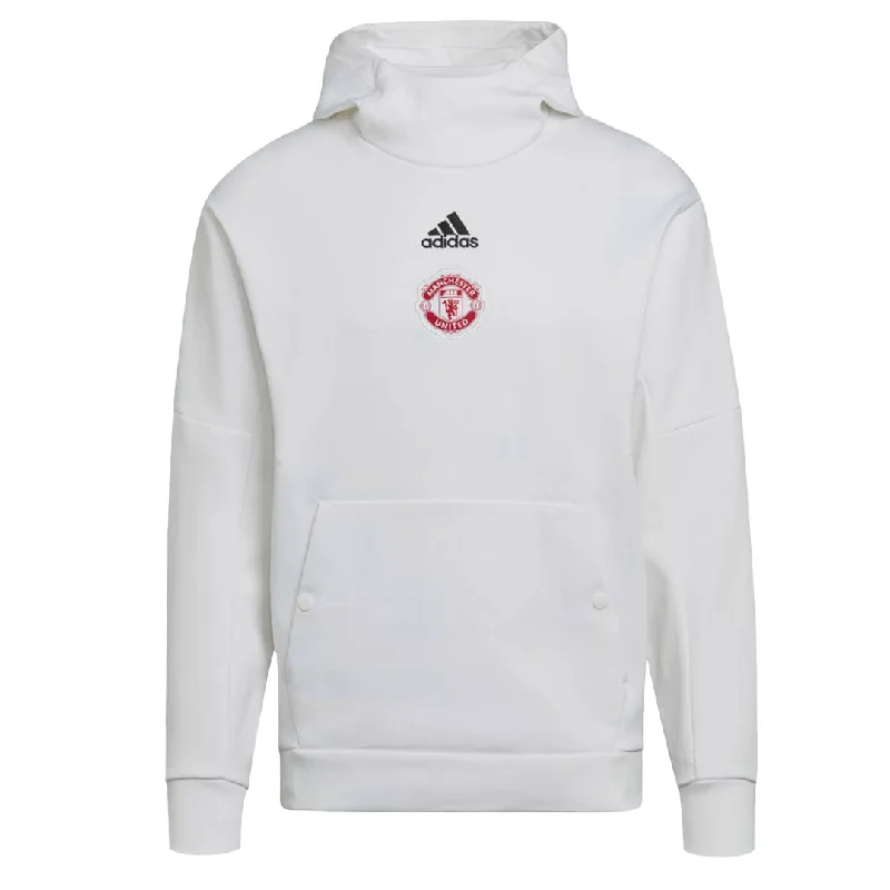 sock patterns crew -  adidas - Men's Manchester United FC Travel Hoodie (HE6643)