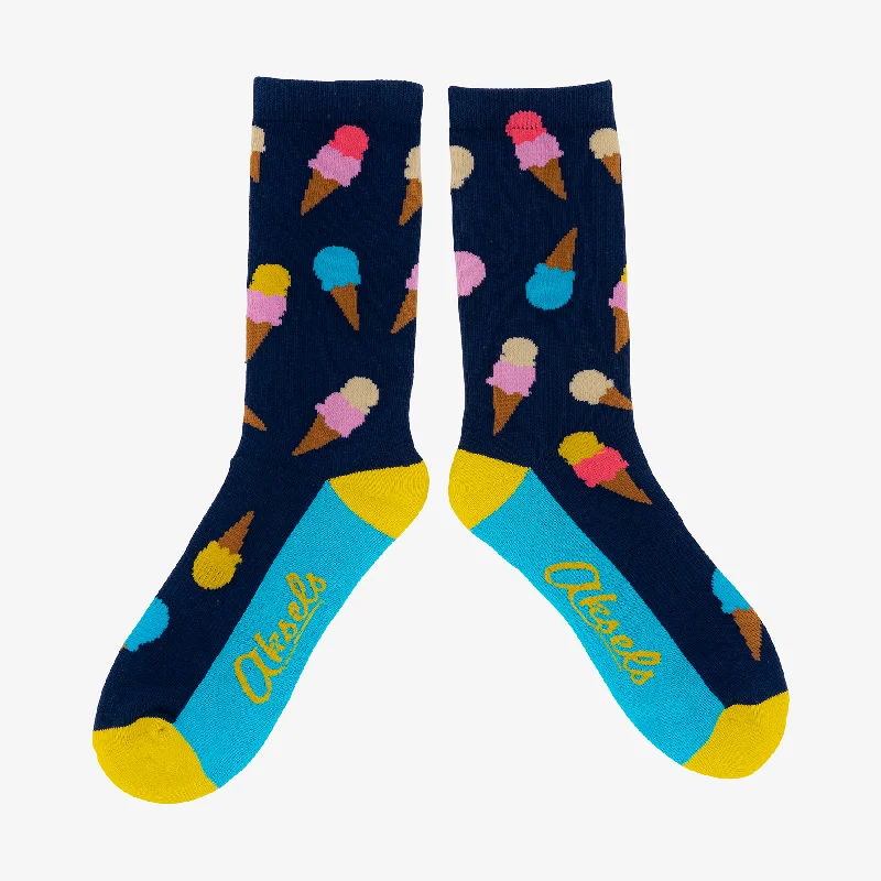 sock drying ankle -  Adult Ice Cream Cone Socks