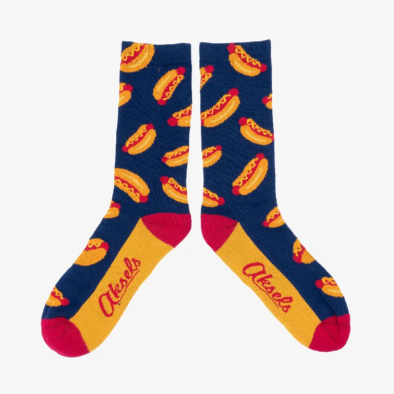 sock exchanges ankle -  All Over Hot Dogs Socks